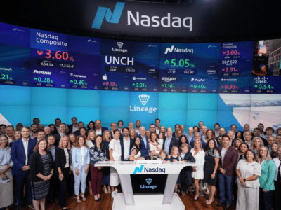 Lineage’s Shares Climb Up to 5% After Biggest IPO Since Arm